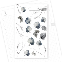 Washi Stickers | Shadows IV Leaves and Veins