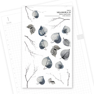 Washi Stickers | Shadows IV Leaves and Veins