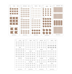 Light Brown Sticker Set Without Cover & Screw