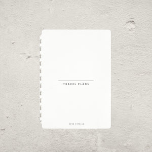 Aura Estelle Travel Tip-In B6 travel plans page front product shot