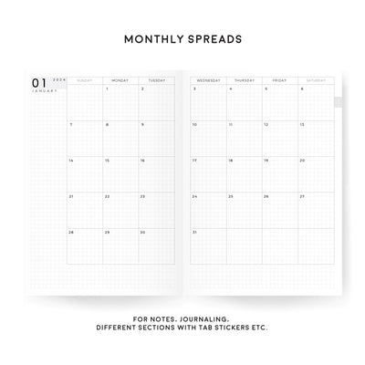 A5 Weekly Essential Planners | 2024 Dated | Tomoe River Paper