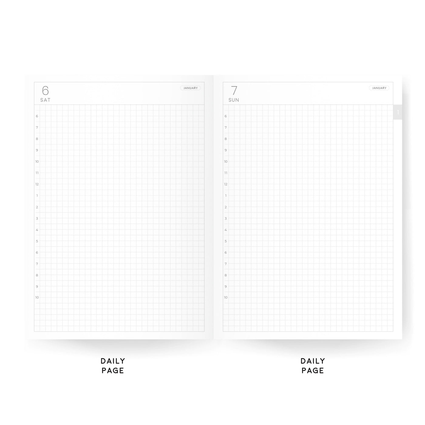 B6 Classic Daily Planners | 2024 Dated | Tomoe River Paper