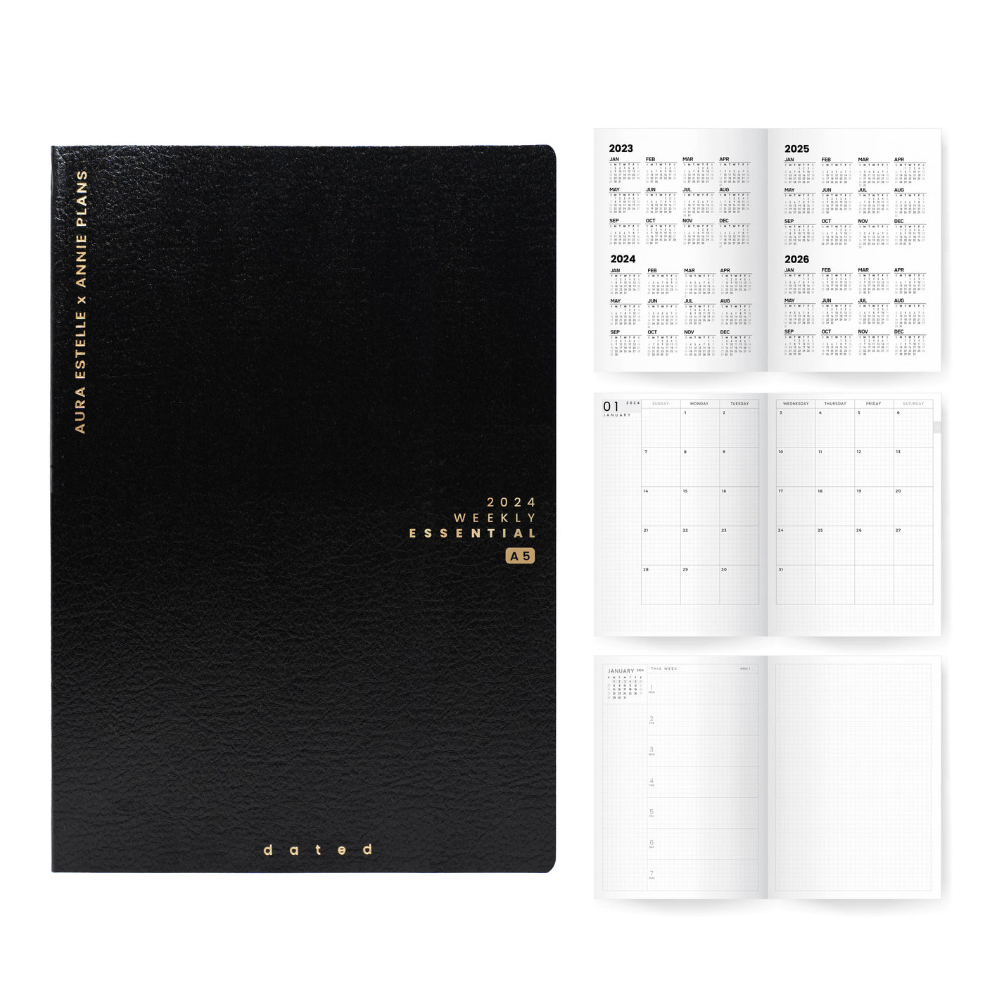 A5 Weekly Essential Planners | 2024 Dated | Tomoe River Paper