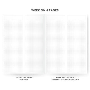 Oops A5 | Classic Weekly Vertical Planner | Undated | Tomoe River Paper