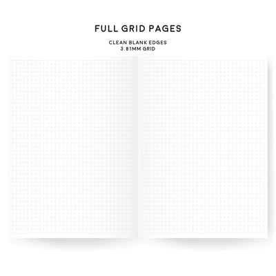 A5| B6 | Simple Grid Companion Plus Planners | Undated | Tomoe River Paper