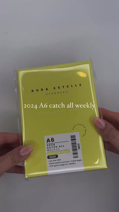 A6 Weekly Catch All Planners | 2024 Dated | Tomoe River Paper