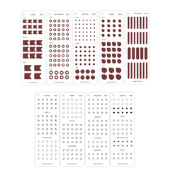 Burgundy Sticker Set Without Cover & Screw