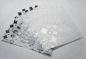 Black & White Vellum Sheets (A5W) 1016