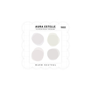 Aura Estelle Washi Stickers | Flower Petals Neutral Flower Petals Neutral washi sticker sheet product shot