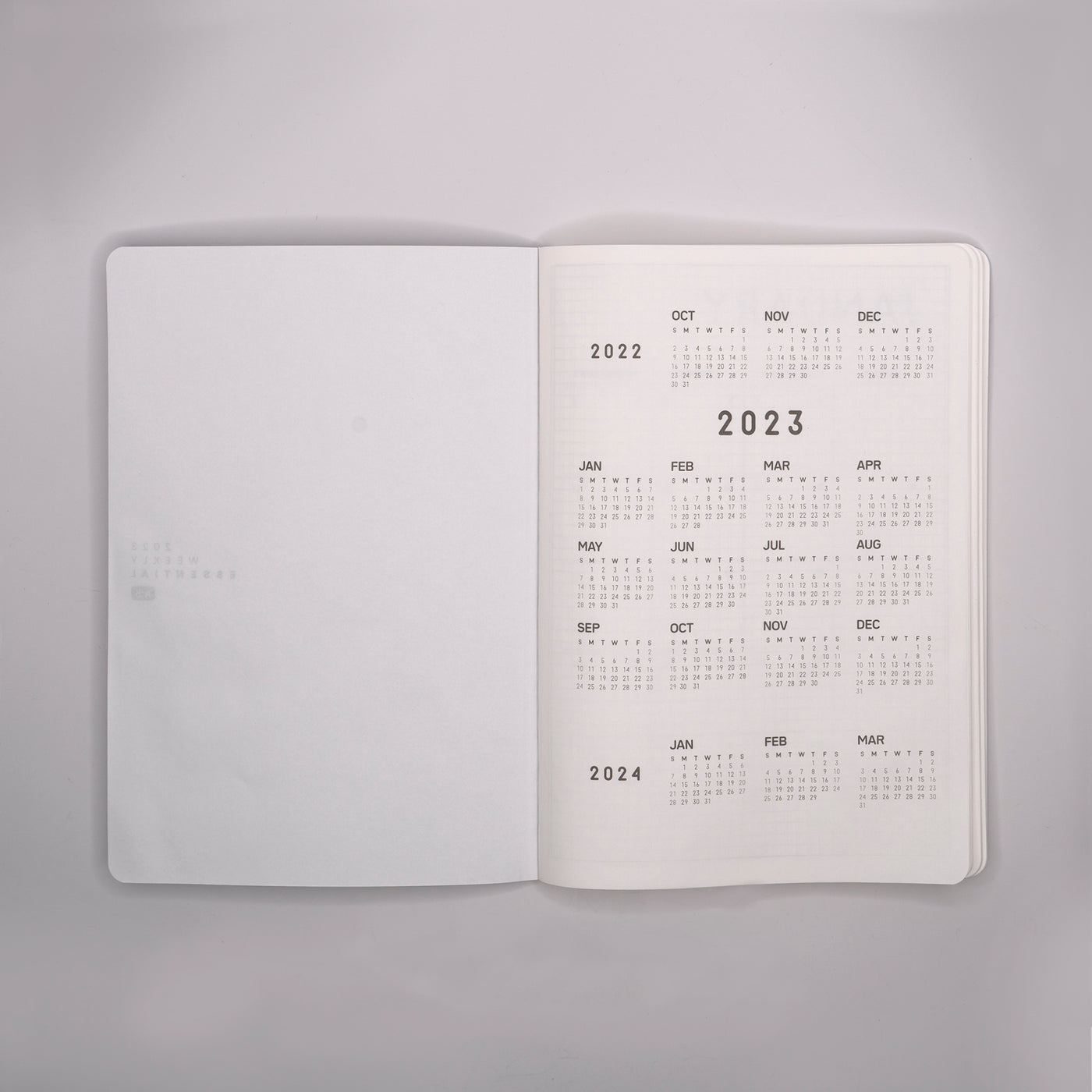 A5 Weekly Essential Planner | 2023 Dated | Tomoe River Paper