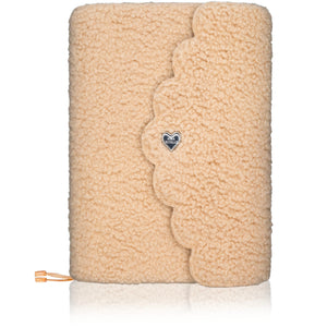 Aura Estelle Shearling Planner Cover A5 - Teddy Bear Teddy Bear A5 shearling planner cover front product shot