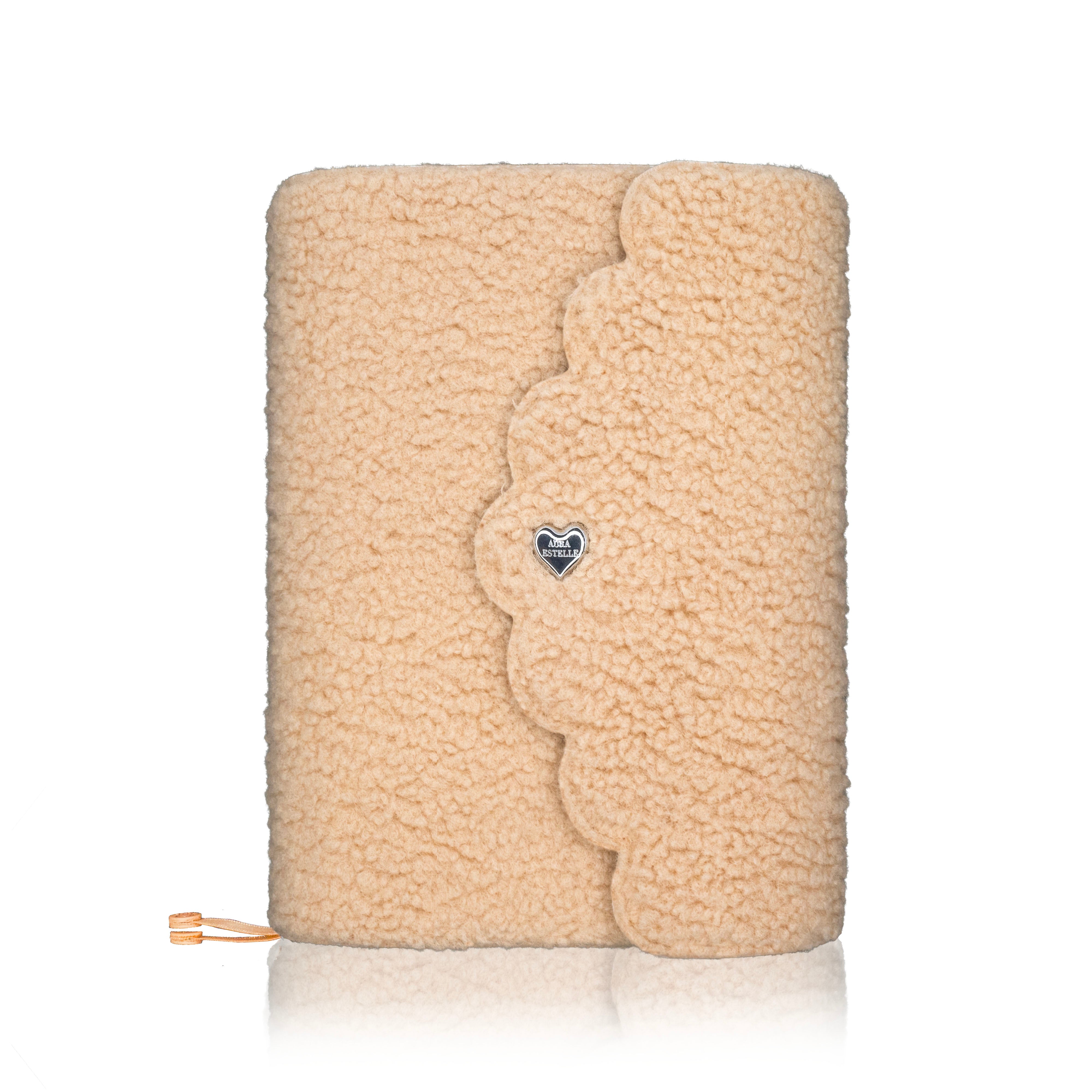 Shearling Planner Cover B6 - Teddy Bear