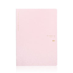 Aura Estelle Simple Grid Companion Notebook A5 pink closed cover