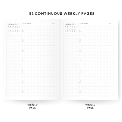 A5 Weekly Index Planner | 2023 Dated | Tomoe River Paper