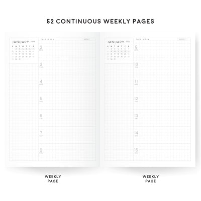 B6 Weekly Index Planner | 2023 Dated | Tomoe River Paper