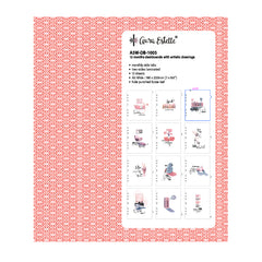 12 Months Dashboards With Arctic Drawings A5W 1005