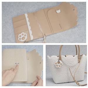 Shearling Planner Cover B6 - Teddy Bear