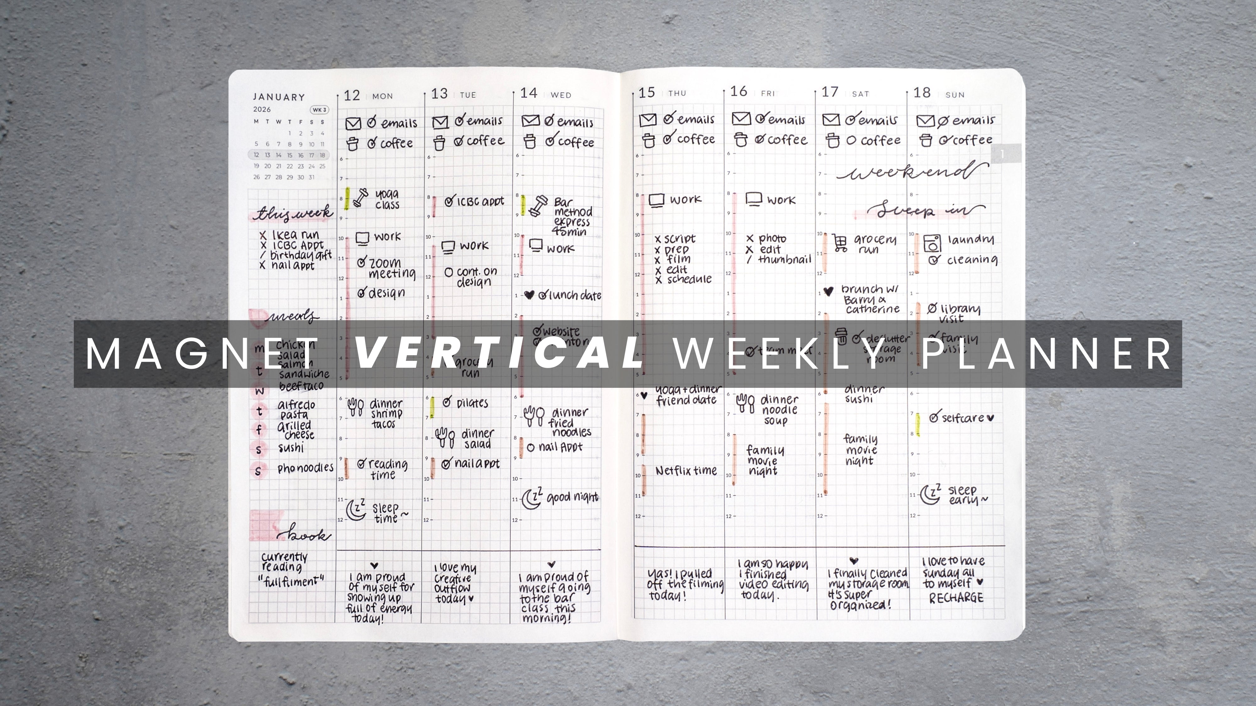 Video: How to use the 2026 MAGNET Weekly Vertical Planner