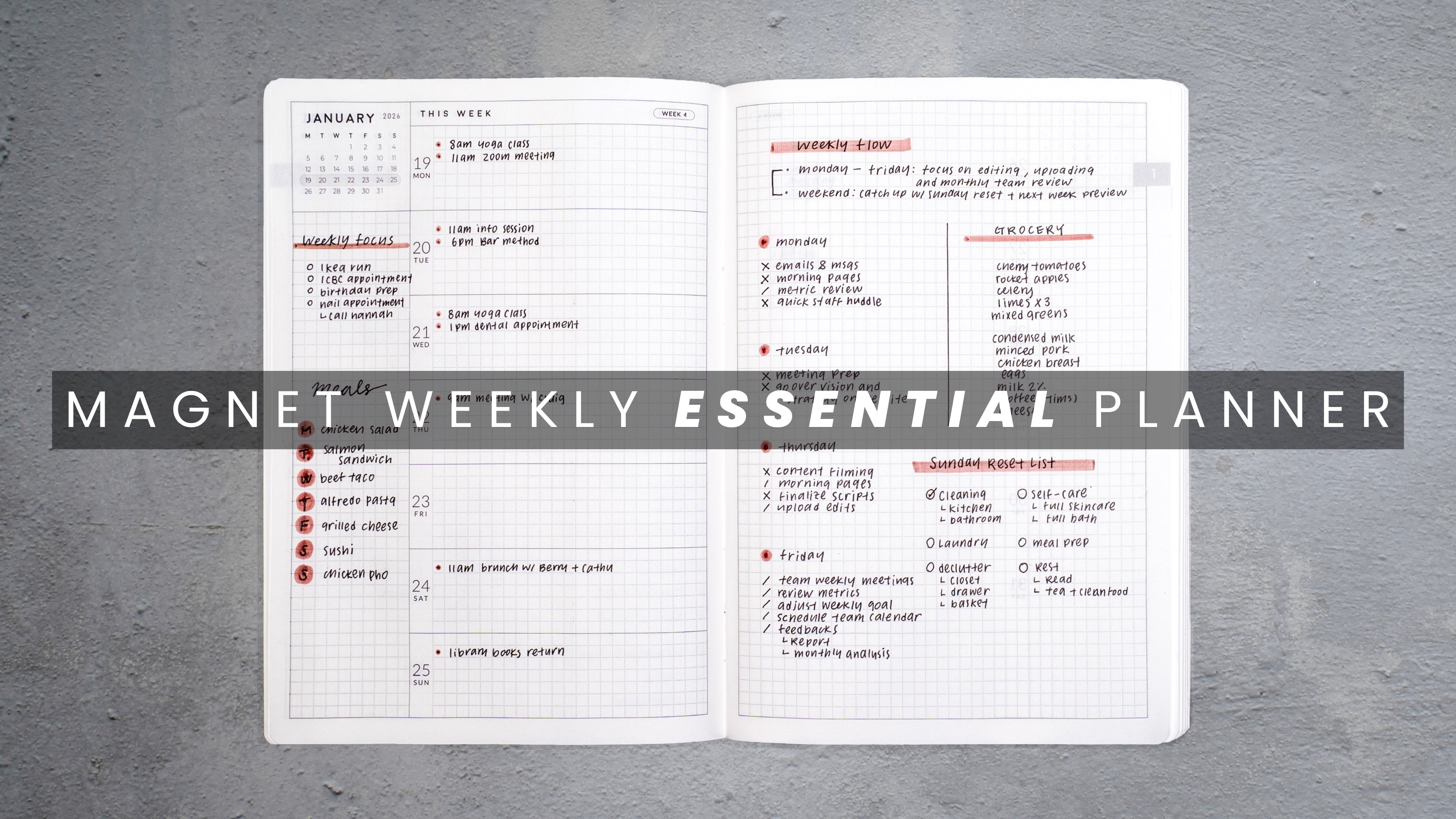 Video: How to use the MAGNET Weekly Essential Planner