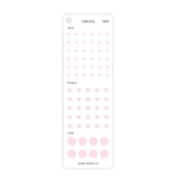 Aura Estelle Functional Sticker Swatch Deck pale pink icon sticker sheet