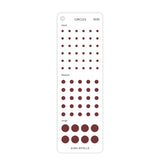 Aura Estelle Functional Sticker Swatch Deck burgundy icon sticker sheet