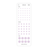 Aura Estelle Functional Sticker Swatch Deck pale lavender icon sticker sheet