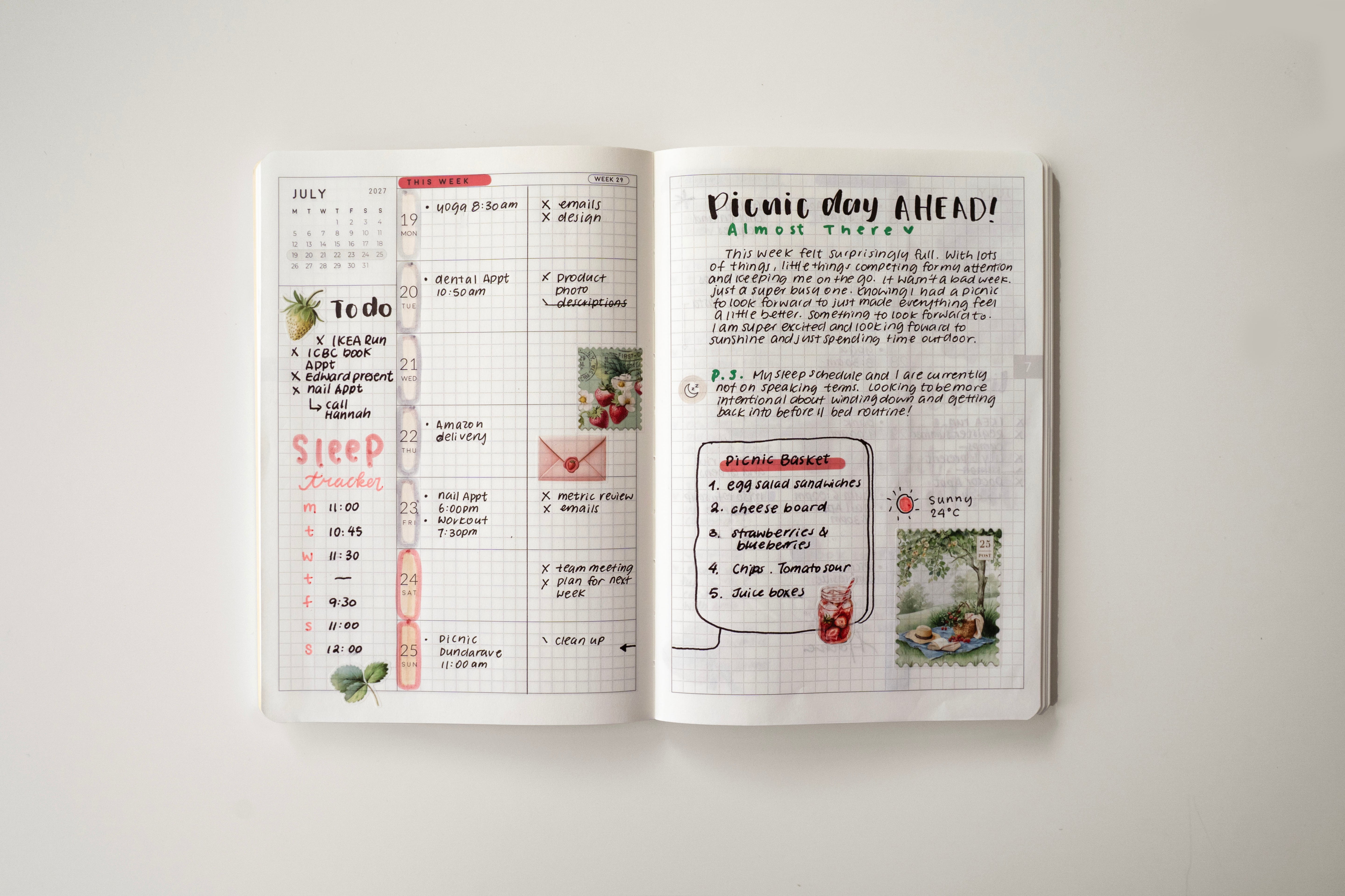 2027 Weekly Horizontal A5 | Magnet Planner