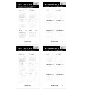 Undated Magnet Planner Sticker Set