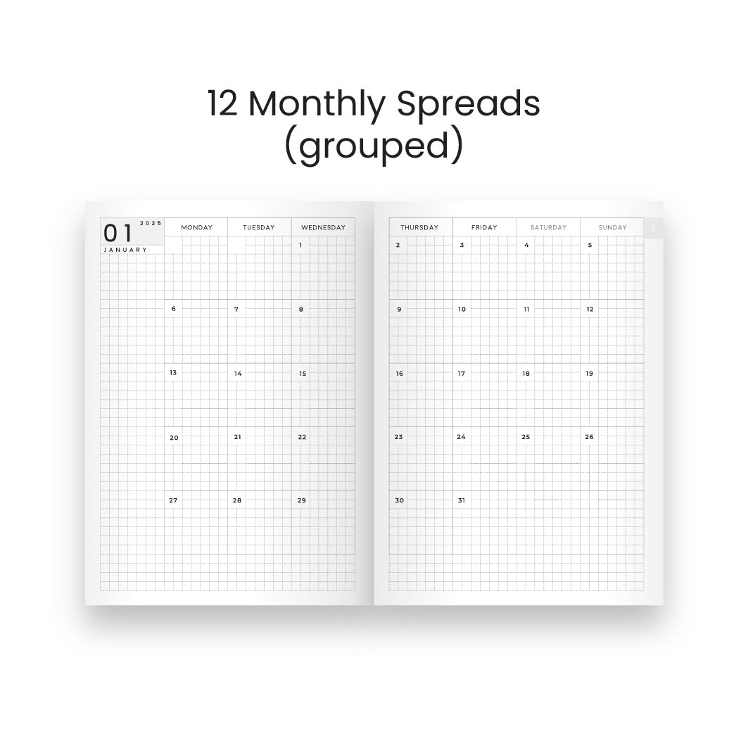 A5 The 365 | Monthly-Daily | 2025