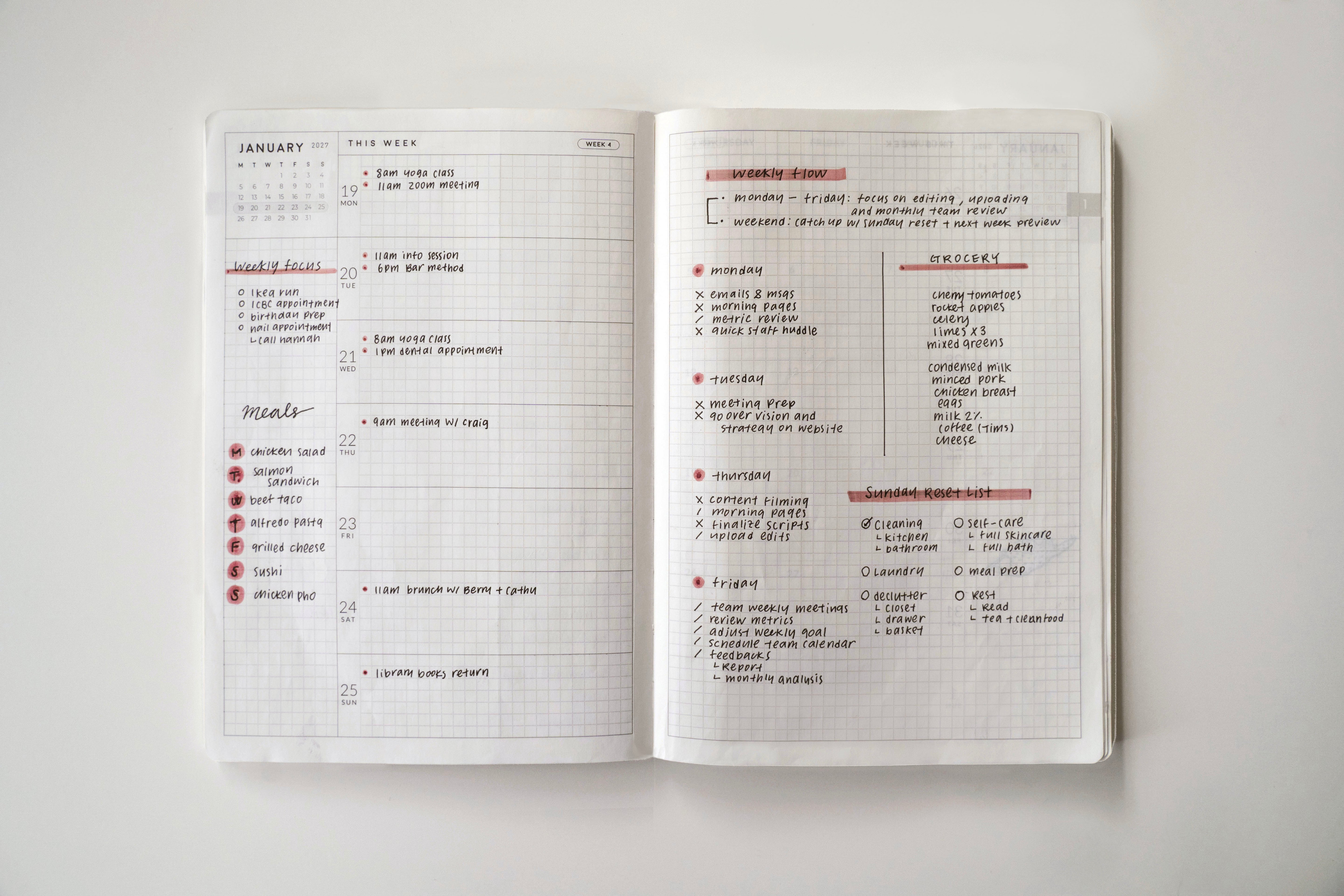 2027 Weekly Horizontal A5 | Magnet Planner