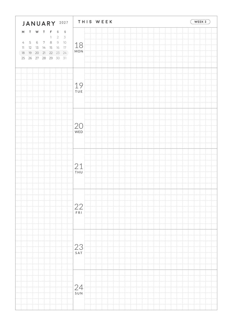 2027 Weekly Horizontal A5 | Magnet Planner page 20