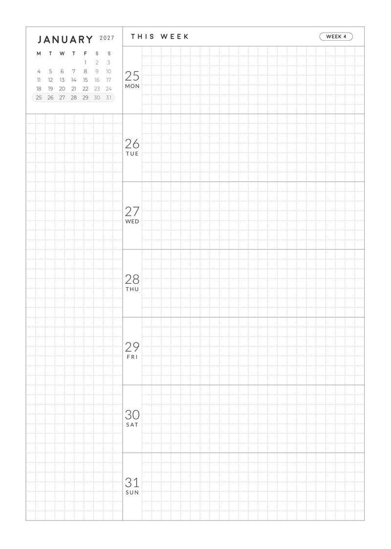 2027 Weekly Horizontal A5 | Magnet Planner page 22