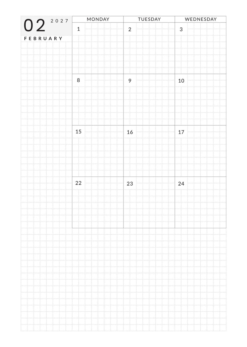 2027 Weekly Horizontal A5 | Magnet Planner page 24