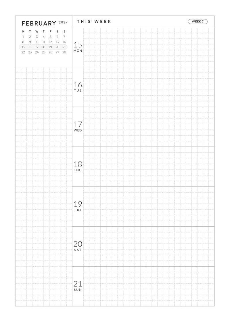 2027 Weekly Horizontal A5 | Magnet Planner page 34