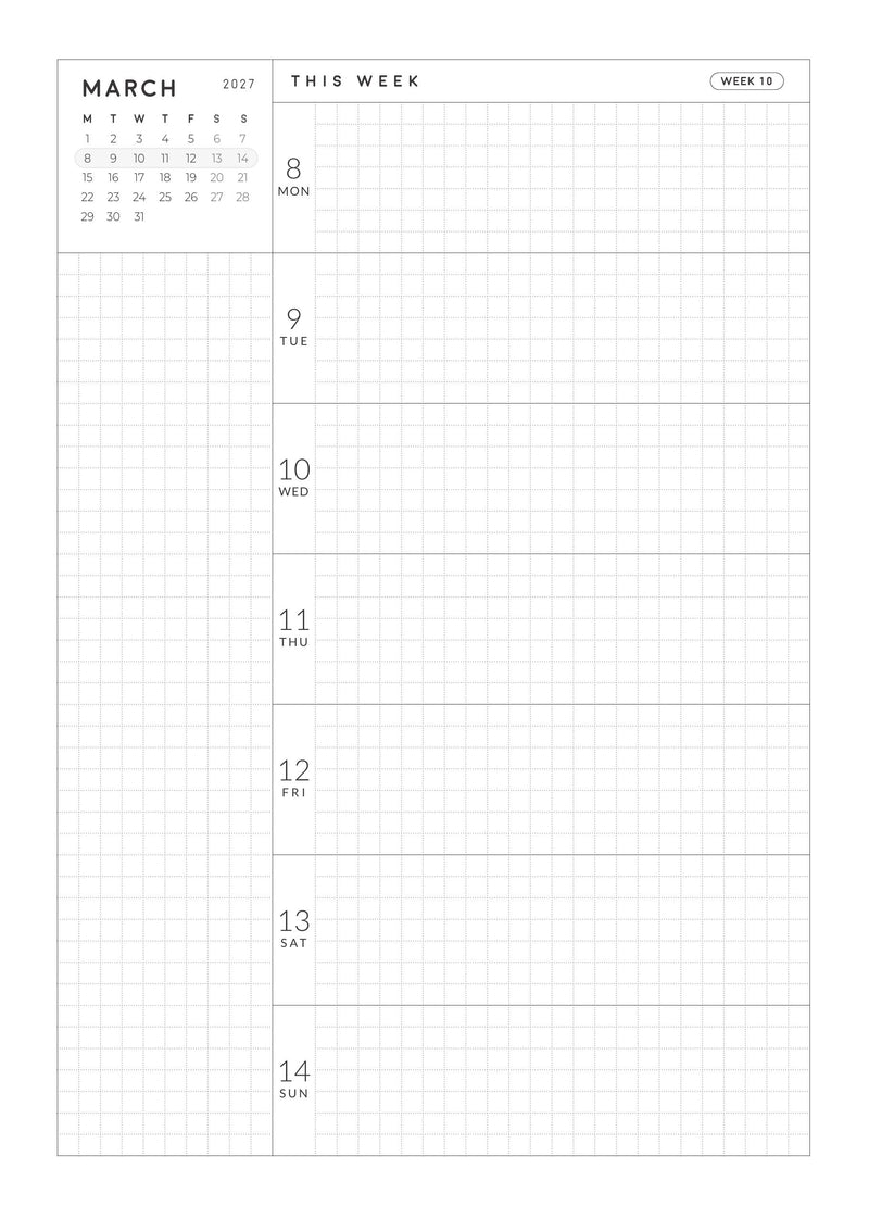2027 Weekly Horizontal A5 | Magnet Planner page 46