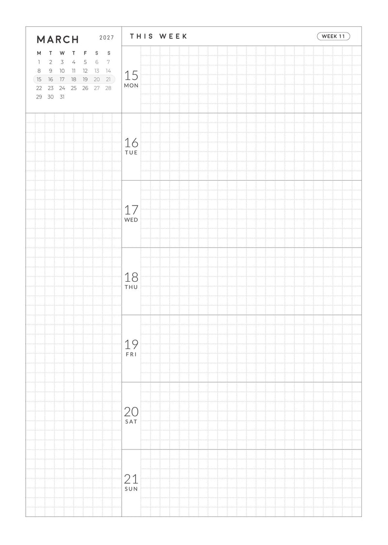 2027 Weekly Horizontal A5 | Magnet Planner page 48