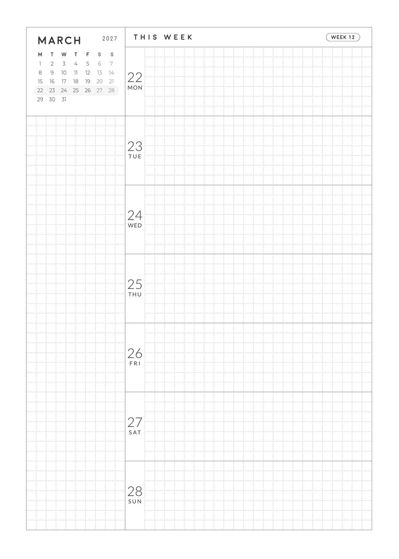 2027 Weekly Horizontal A5 | Magnet Planner page 50