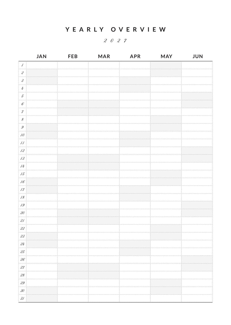 2027 Weekly Horizontal B6 | Magnet Planner page 4