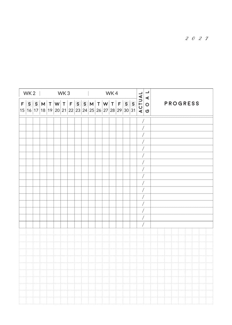 2027 Weekly Horizontal B6 | Magnet Planner page 11