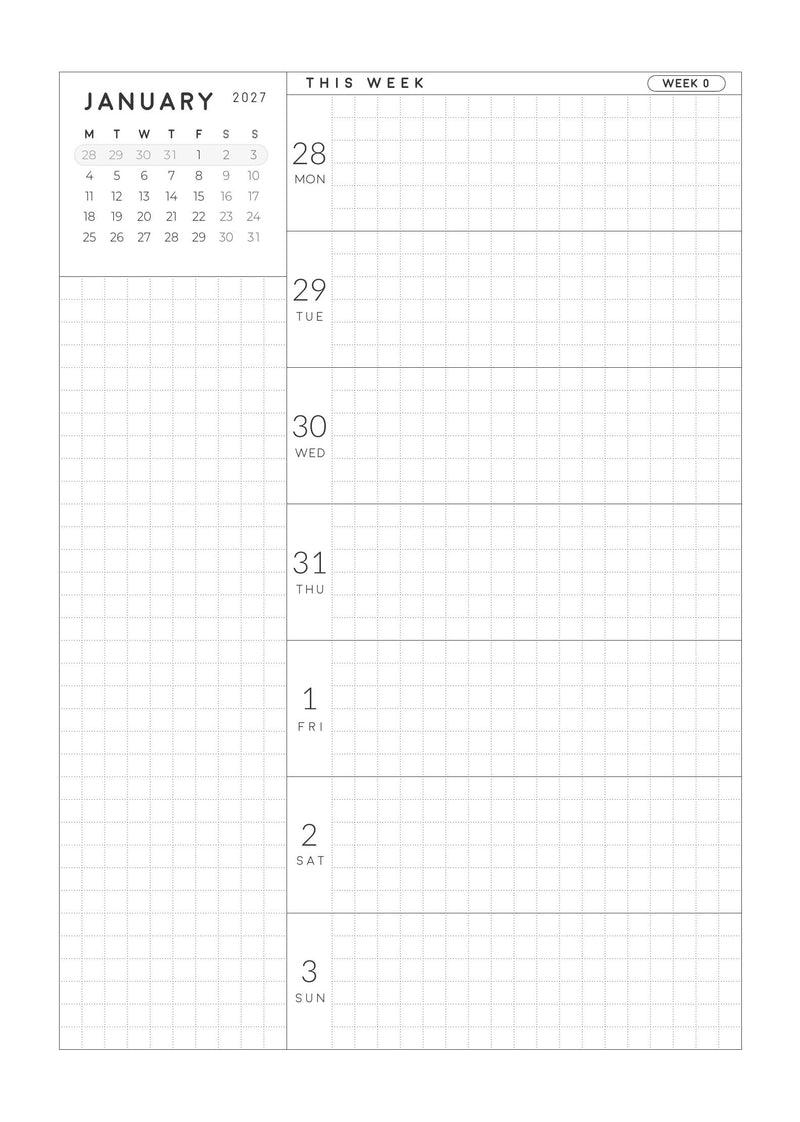2027 Weekly Horizontal B6 | Magnet Planner page 14