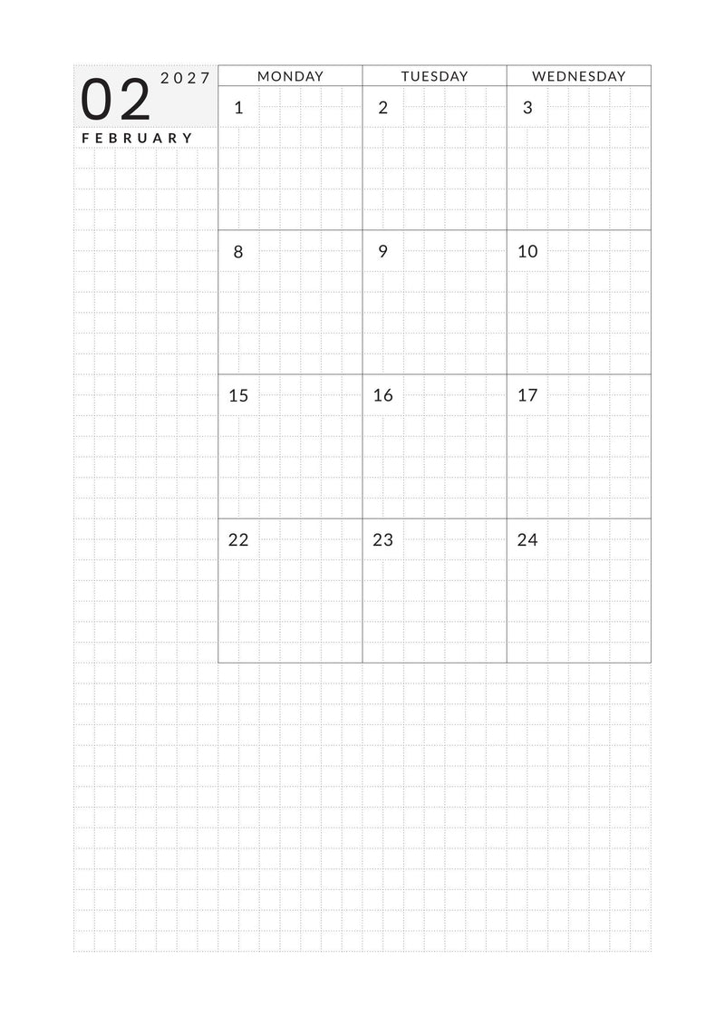 2027 Weekly Horizontal B6 | Magnet Planner page 24