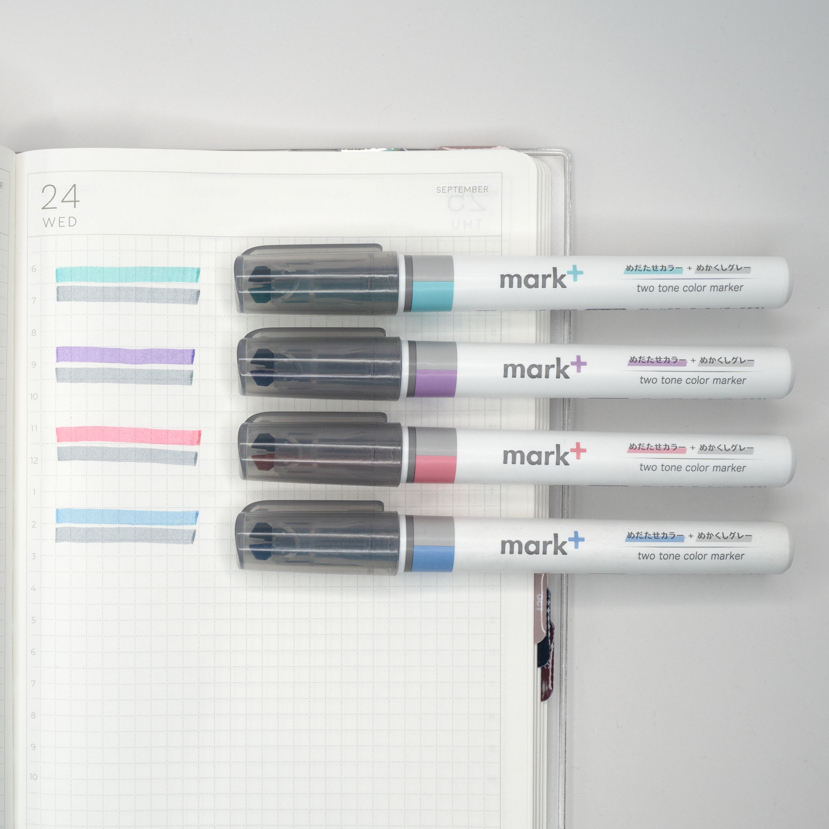 Kokuyo Mark+ | Duo-nib Two Tone Color Marker | Highlighter