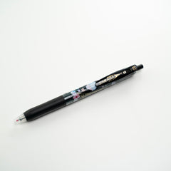 Aura Estelle Zebra Sarasa Paris Bloom II Gel Pen Eiffel Tower Rose limited edition pen barrel detail