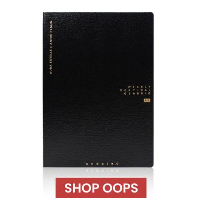 Oops A5 | Classic Weekly Vertical Planner | Undated | Tomoe River Paper