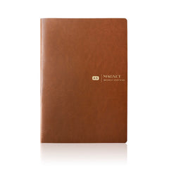 Aura Estelle 2026 Weekly Vertical Magnet Planner A5 brown closed cover