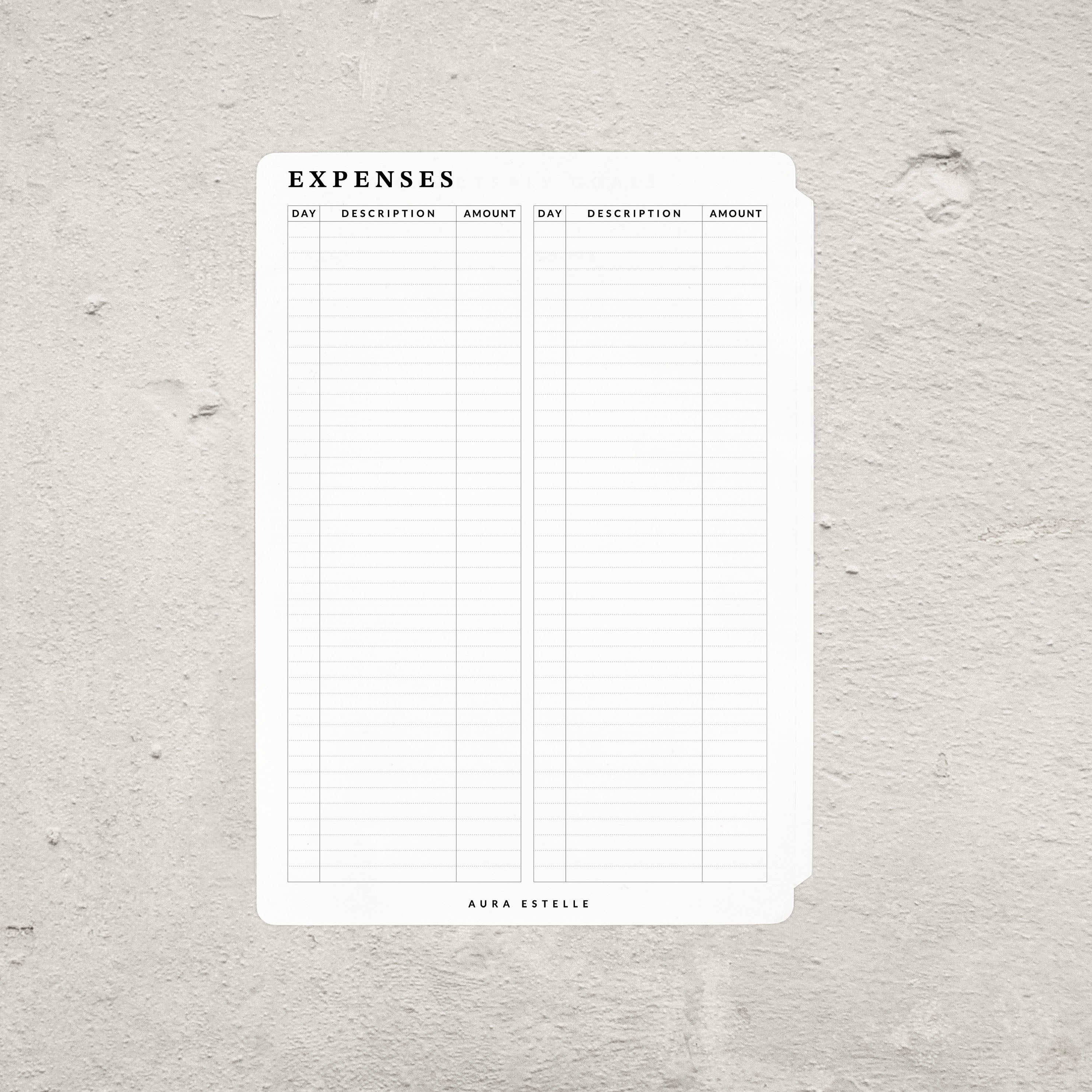 Budget Tip-In | Magnet Planner alternate product view
