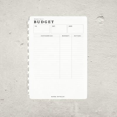 Budget Tip-In (A5 & B6) | Magnet Planner