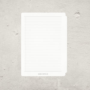 Aura Estelle Travel Tip-In A5 world map page back product shot