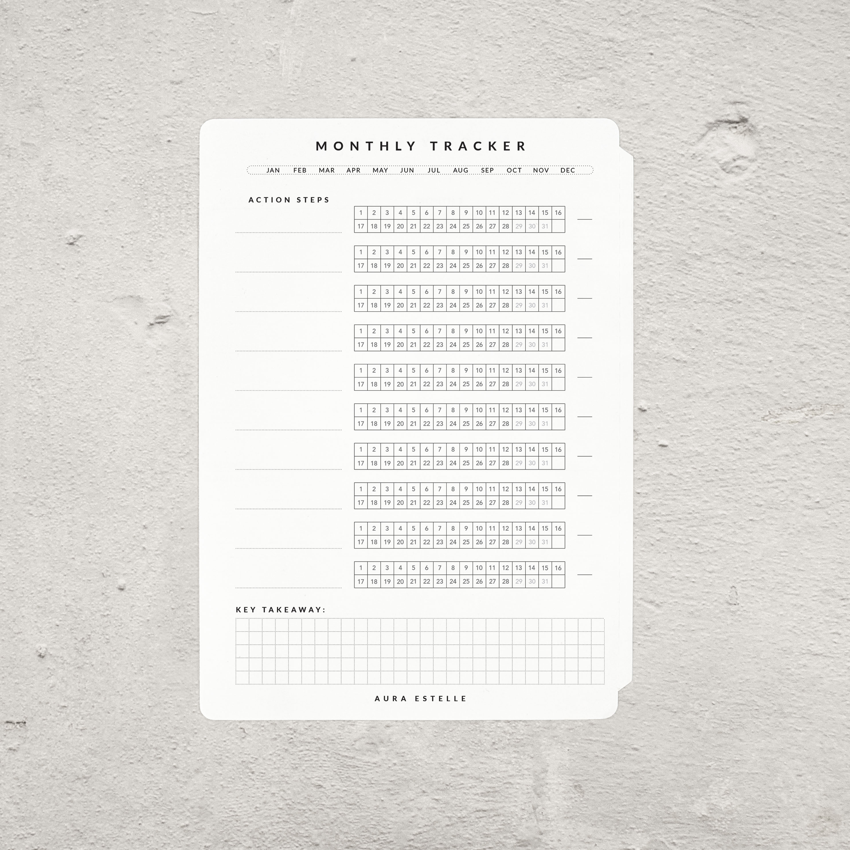 Habit Tracker Tip-In | Magnet Planner