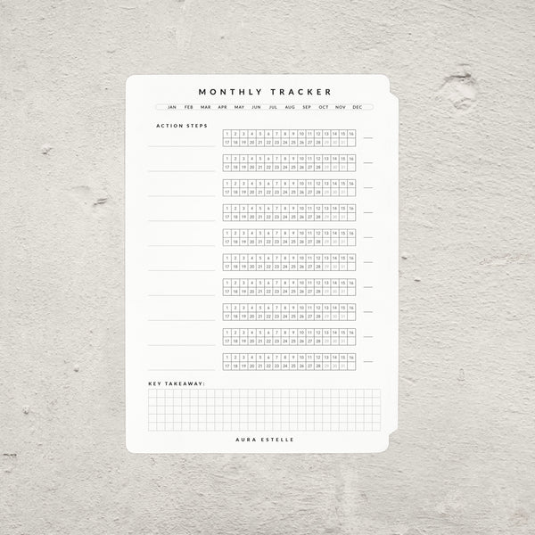 Habit Tracker Tip-In (A5 & B6) | Magnet Planner
